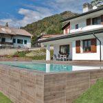 Pavimento in pietra sinterizzata Villa con piscina Bergamo