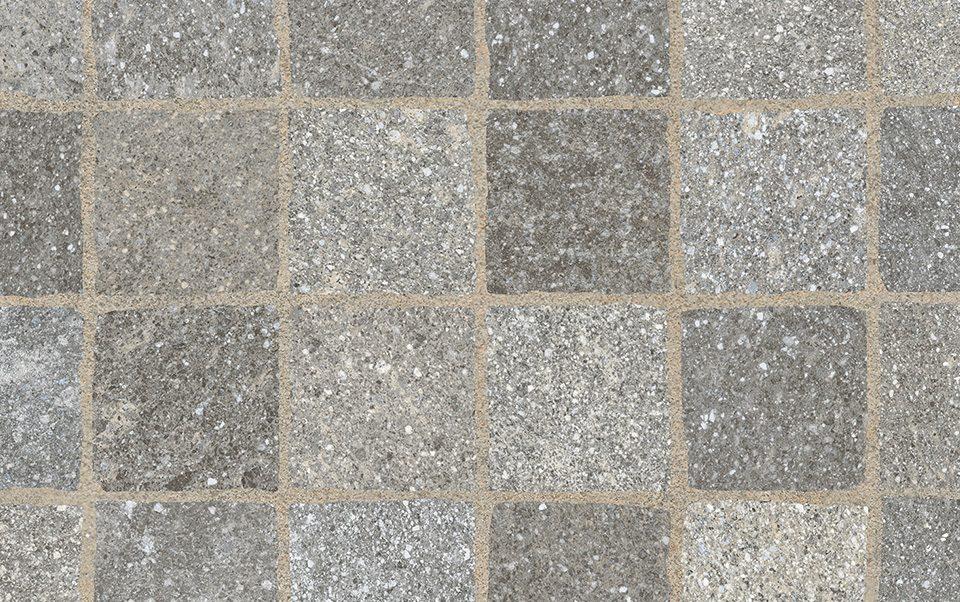 Pietra sinterizzata Stone Gres Cubetti Porfido Grigio