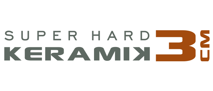logo Super Hard Keramik 3 cm marchio pietra sinterizzata di Granulati Zandobbio