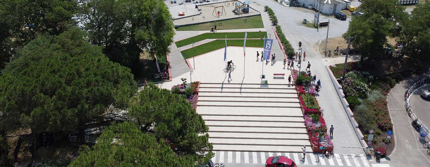 Progetto Scalinata e area pedonale Monfalcone Marina Julia