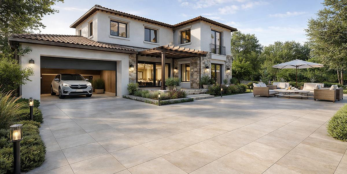 3cm modern concrete beige amb