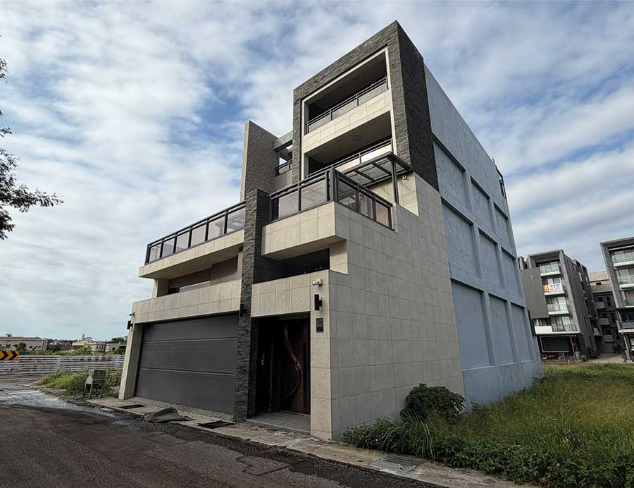 villa a schiera taipei facciata ventilata