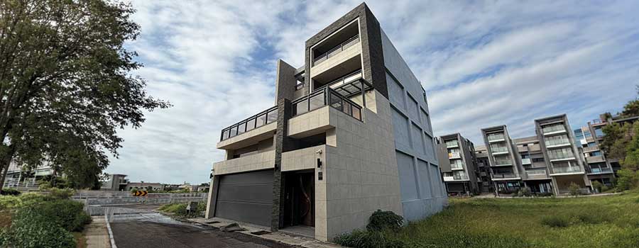 villa a schiera taipei facciata ventilata