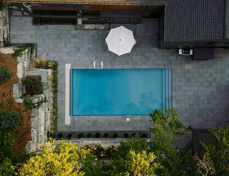 villa con piscina waterloo colosseo grigioni miniatura